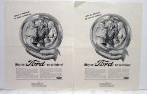 1946 Ford It Will Be The Pride Of The Whole Family Ad Proofs Orig Spanish Text