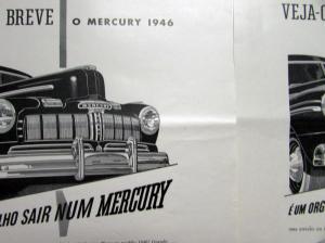 1946 Mercury Its A Pride To Go Out On A Mercury Ad Proof Orig Portuguese Text