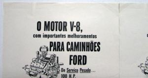 1946 Ford Trucks V8 Engines With Important Improvements Ad Proofs PortugueseOrig