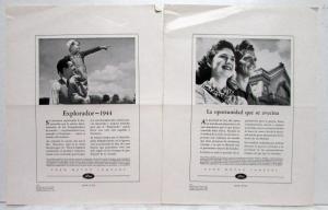 1944 Ford Explores The Unknown Ad Proofs Original Spanish Text