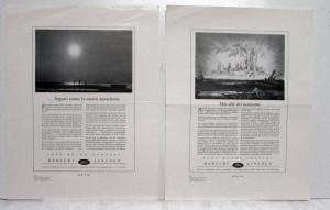 1943 Ford Lincoln Mercury Beyond The Horizon Ad Proofs Original Spanish Text