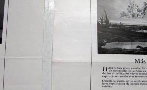 1943 Ford Lincoln Mercury Beyond The Horizon Ad Proofs Original Spanish Text