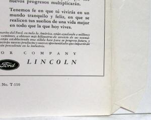 1944 Ford A Letter To A 10 Year Old Boy Ad Proof Spanish Original