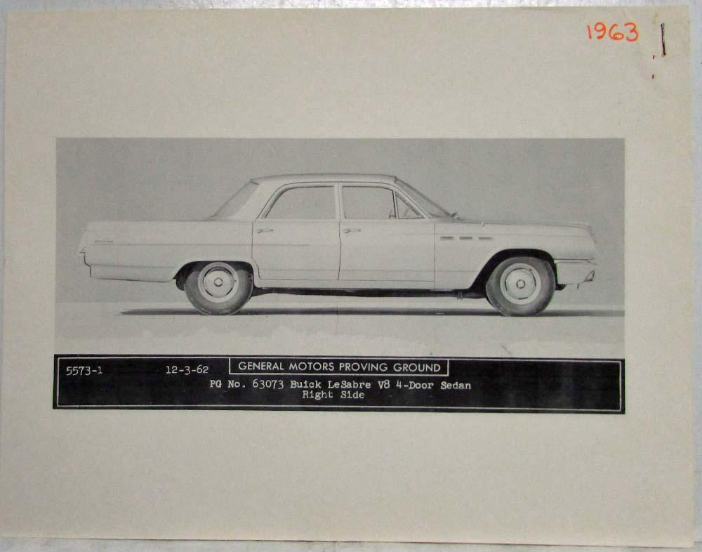 1963 Buick LeSabre V8 4-Door Sedan General Motors Proving Grounds Car Images