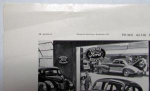 1941 Ford A Dealer Advantage Ad Proof Spanish Original