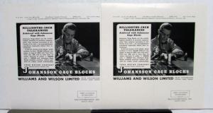 1942 Ford Gage Blocks Millionths-Inch Tolerances Ad Proof Original