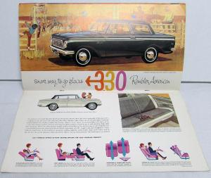 1963 Rambler American 440 330 220 Wagon AMC Prestige Sales Brochure XL Orig