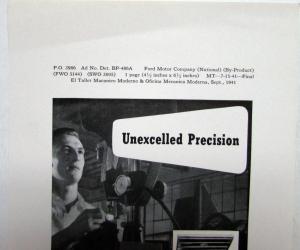 1942 Ford Gage Blocks Unexcelled Precision Ad Proof Original