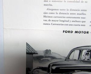 1941 Ford Smooth & Quiet Ride Is Hard To Beat Ad Proofs Original Spanish Text