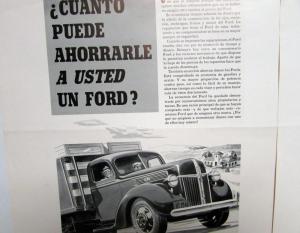 1941 Ford Truck How Much Can A Ford Save You Ad Proofs Original Spanish Text