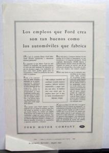 1941 Ford The Jobs Ford Makes Is As Good As The Cars They Make Ad Proof Spanish