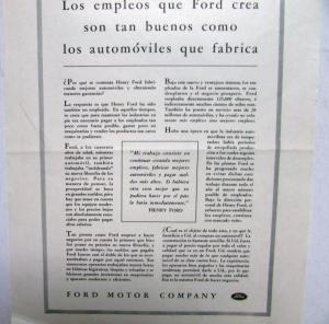 1941 Ford The Jobs Ford Makes Is As Good As The Cars They Make Ad Proof Spanish