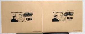 1941 Ford Truck Thats My Money Saver Ad Proofs Original
