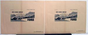 1941 Ford New Riding Comfort Ad Proofs Original