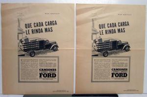 1941 Ford Truck Each Load Gives You More Ad Proofs Original Spanish Text