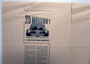 1941 Ford 29 Million A Record Never Before Reached Ad Proofs Original