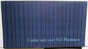 1963 Pontiac Bonneville Star Chief Catalina Grand Prix Dealer Sales Brochure