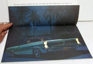 1963 Pontiac Bonneville Star Chief Catalina Grand Prix Dealer Sales Brochure