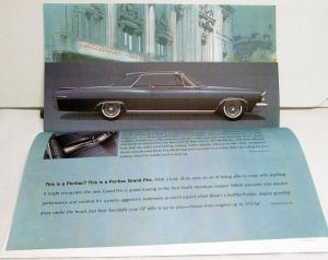 1963 Pontiac Bonneville Star Chief Catalina Grand Prix Dealer Sales Brochure
