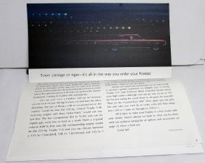 1963 Pontiac Bonneville Star Chief Catalina Grand Prix Dealer Sales Brochure