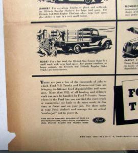 1940 Ford V8 Trucks What Do You Haul Ad Proof Original