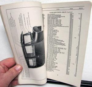 1915-1927 Ford Model T & TT Body Parts Book & Price List Original Car Truck