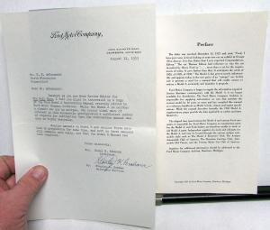 1928-1931 Ford Model A Restoration Manual Ford Motor Co Archives Dated 1955 Orig