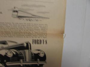 1940 Ford Car Sedan The Engine Develops Smooth Power Ad Proofs SpanishText Orig