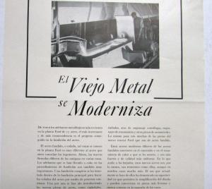 1940 Ford The Old Metal Is Modernized Ad Proof Spanish Text Original
