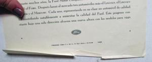 1940 Ford Lincoln Mercury 4 Autos That Contribute To Quality SPANISH Ad Proof