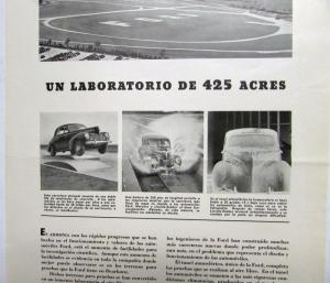 1940 Ford A 425 Acre Laboratory Ad Proof Spanish Text Original