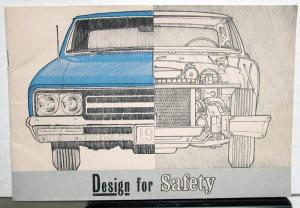 1965 General Motors Design for Safety Booklet GM Company Promotional Brochure