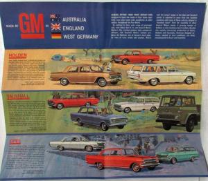 1964 General Motors Overseas Operations Sales Folder - Holden Vauxhall Opel