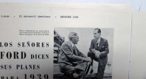 1939 Ford Truck Stake Delivery Dealers Are In The Lead Ad Proofs Spanish Text