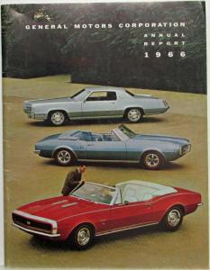 1966 General Motors GM Annual Report Chevrolet Pontiac Buick Cadillac Oldsmobile
