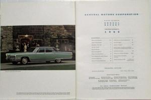 1966 General Motors GM Annual Report Chevrolet Pontiac Buick Cadillac Oldsmobile