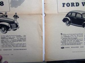 1939 Ford V8 Sedan Your Invitation To Drive A Ford Ad Proofs Original