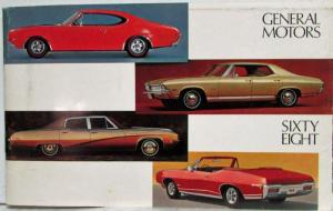 1968 General Motors Shareholders Brochure Specs/Pricing Chevrolet Pontiac Buick