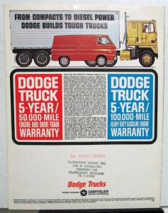 1966 Dodge School Bus Chassis Dealer Sales Brochure REV