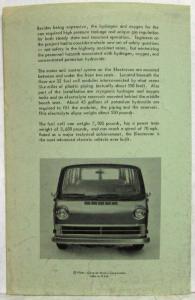 1966 General Motors Electrovan Promotional Folder