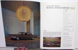1968 General Motors GM Annual Report with Auto Industry Case Study