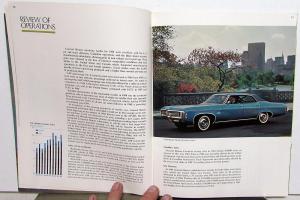 1968 General Motors GM Annual Report with Auto Industry Case Study