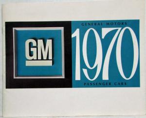 1970 General Motors GM Shareholders Brochure includes Specs/Pricing