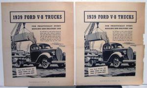 1939 Ford Trucks V8 For Practically Every Hauling & Delivery Job Ad Proofs