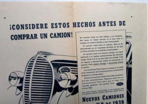 1939 Ford Trucks V8 For Practically Every Hauling&Delivery Job Ad Proofs Spanish