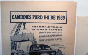 1939 Ford Trucks V8 For Practically Every Hauling&Delivery Job Ad Proofs Spanish