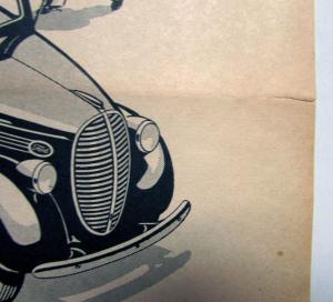 1939 Ford Trucks V8 Delivery Commercial Cars Dependable Economy Ad Proof Orig