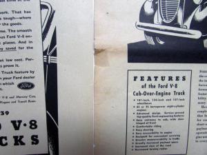 1939 Ford Trucks V8 Before You Buy Any Truck Ad Proofs Original