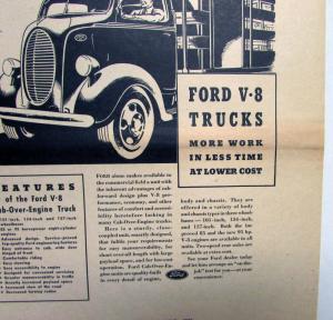 1939 Ford Trucks V8 Before You Buy Any Truck Ad Proofs Original