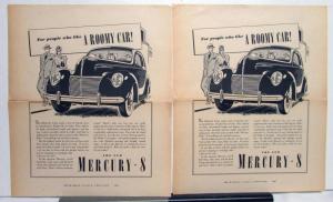 1939 Mercury 8 Passenger Car For People Who Like A Roomy Car Ad Proof Original